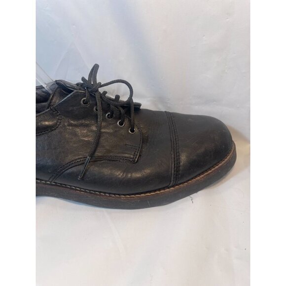 Hs Trask  Blucher LEATHER MENS OXFORDS Black BISON LEATHER H.S. TRASK SIZE 11 M - Picture 15 of 15